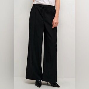 Culture Black Anie Wide Leg Trouser Pants NWT